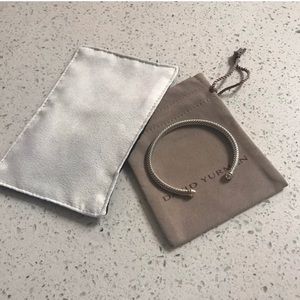 David Yurman 4mm cuff bracelet (size medium)